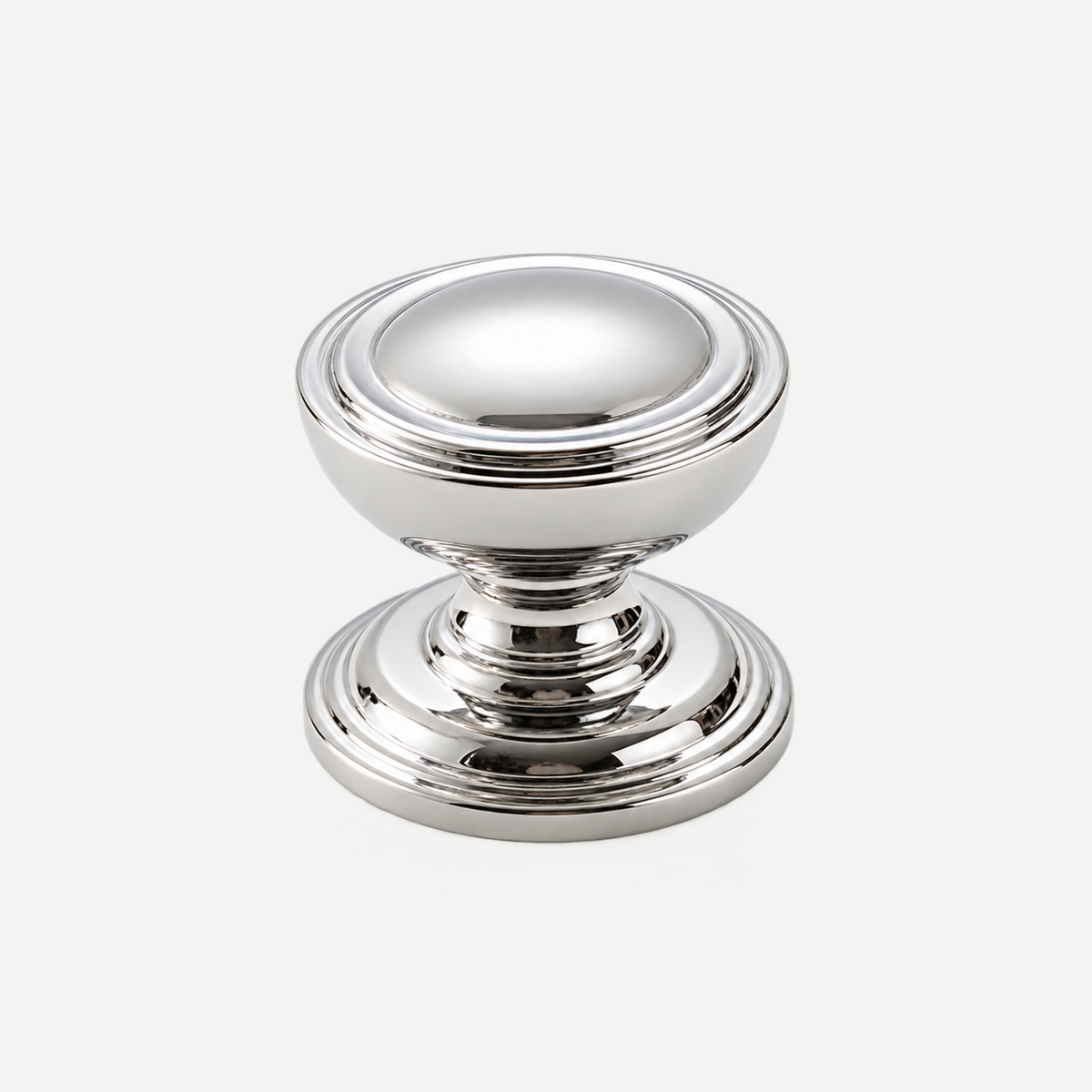 Silver Gold Brass Cabinet Handles & Knobs 96-128mm - Silver domed knob30mm