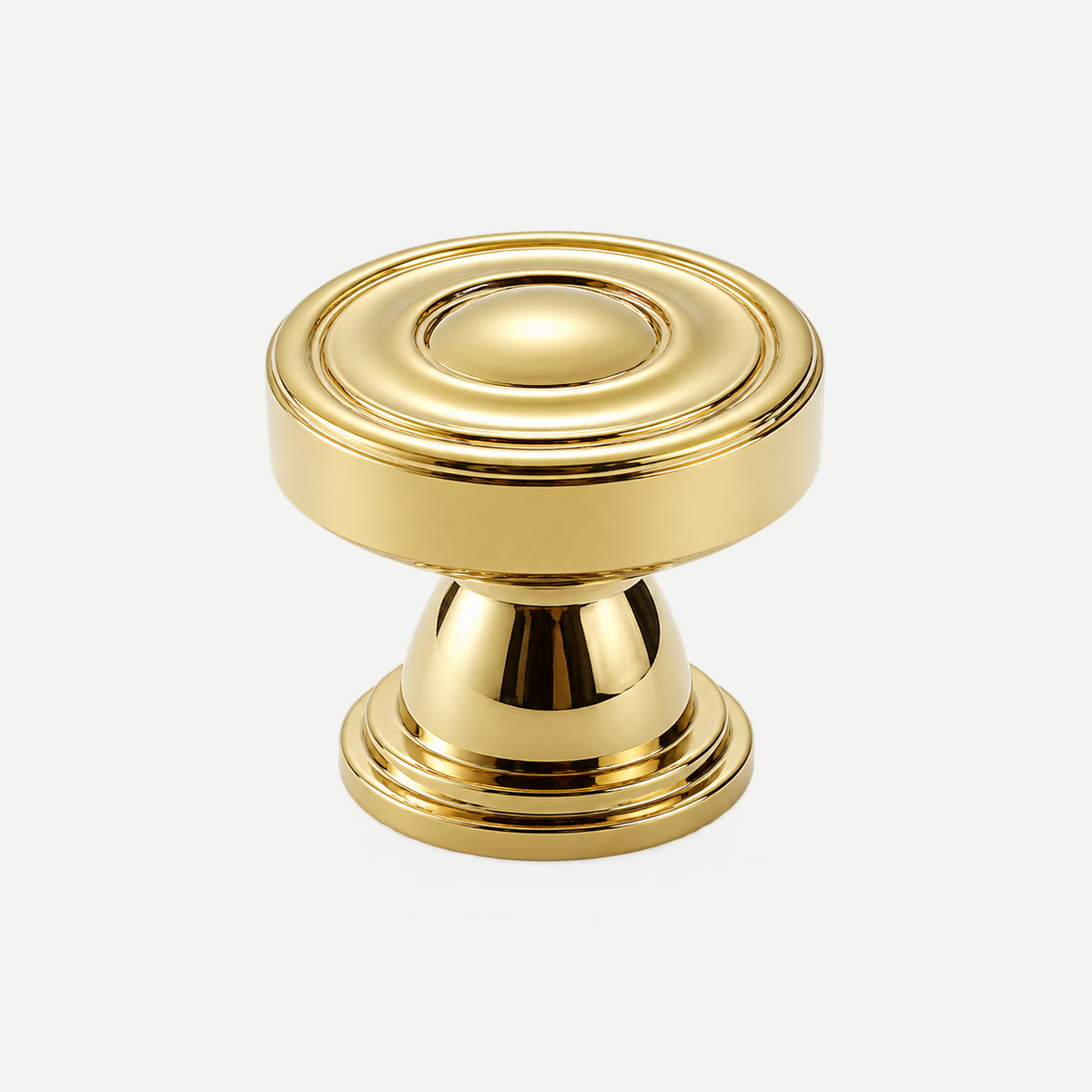 Silver Gold Brass Cabinet Handles & Knobs 96-128mm - Gold flat-top knob30mm