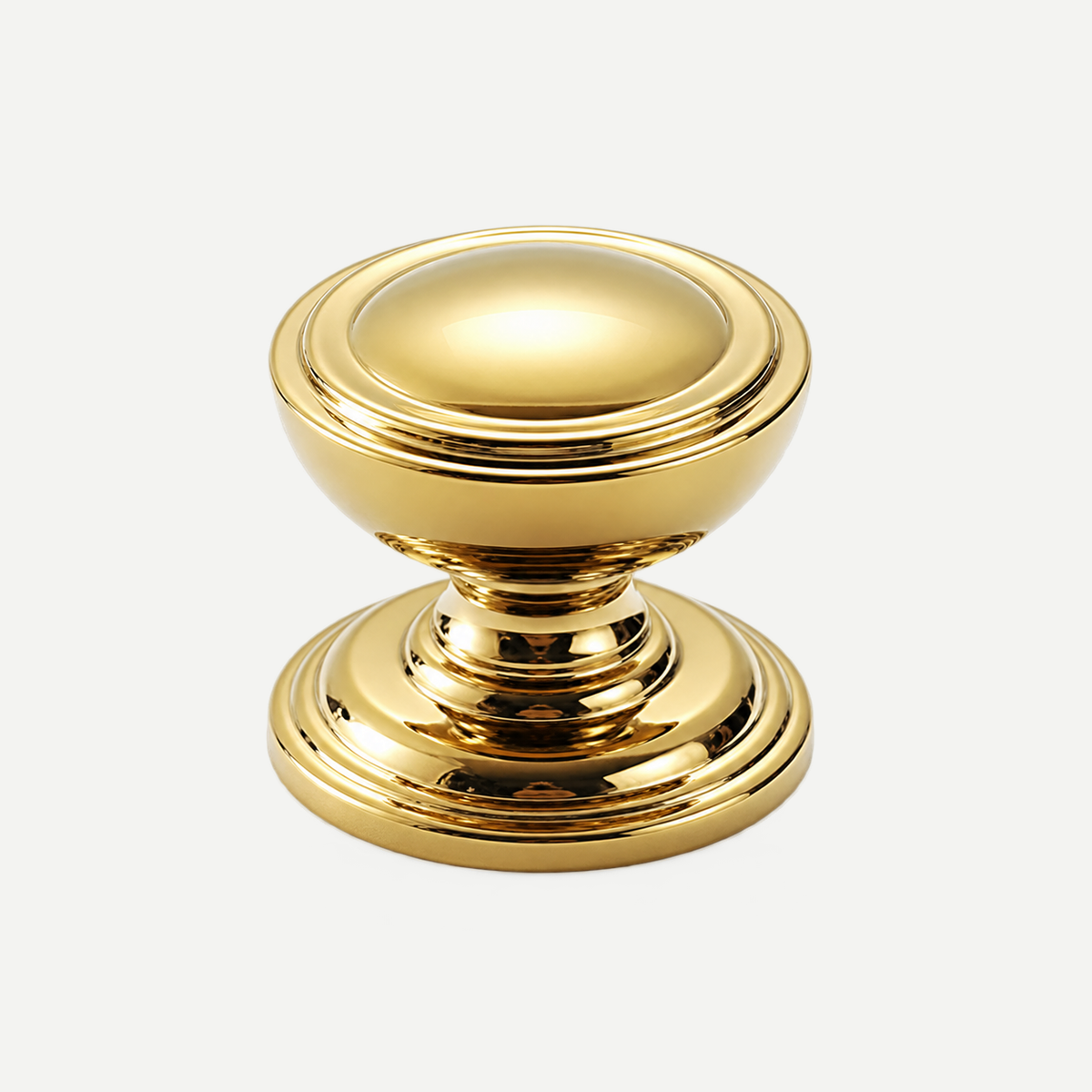 Silver Gold Brass Cabinet Handles & Knobs 96-128mm - Gold domed knob30mm