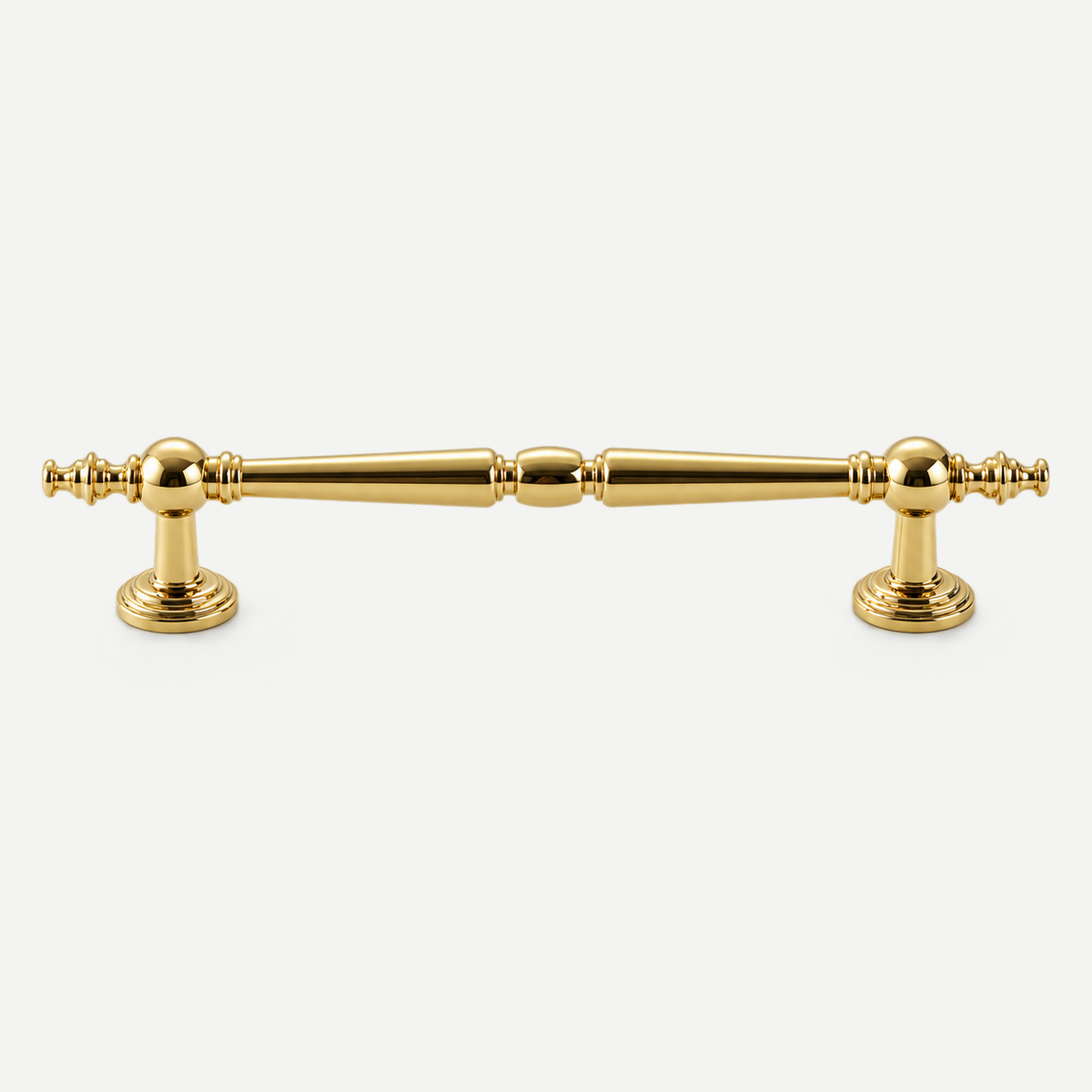 Silver Gold Brass Cabinet Handles & Knobs 96-128mm - Gold pull128mm centres