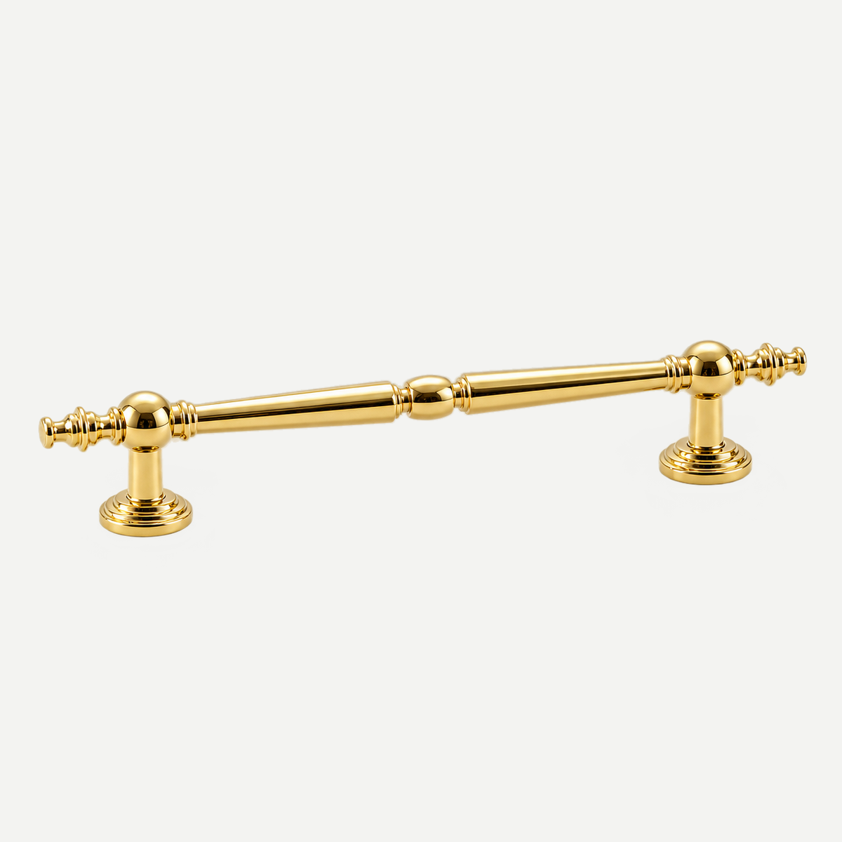 Silver Gold Brass Cabinet Handles & Knobs 96-128mm - Gold pull160mm centres