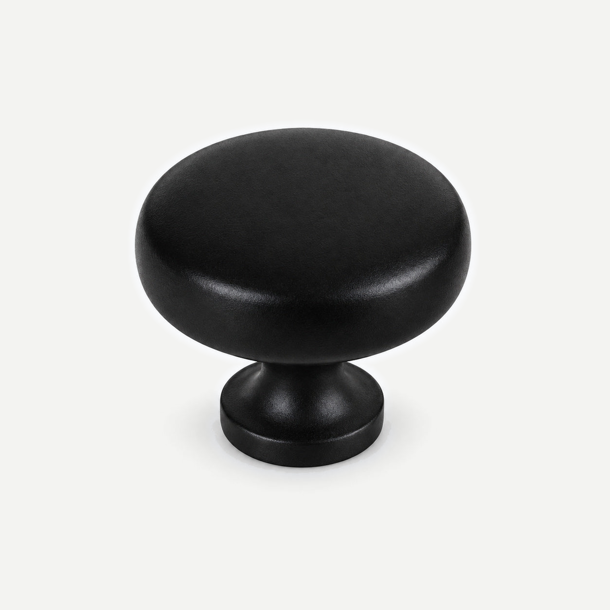 Matte Black Brass Cabinet Handles and Knob - 29mm round knob