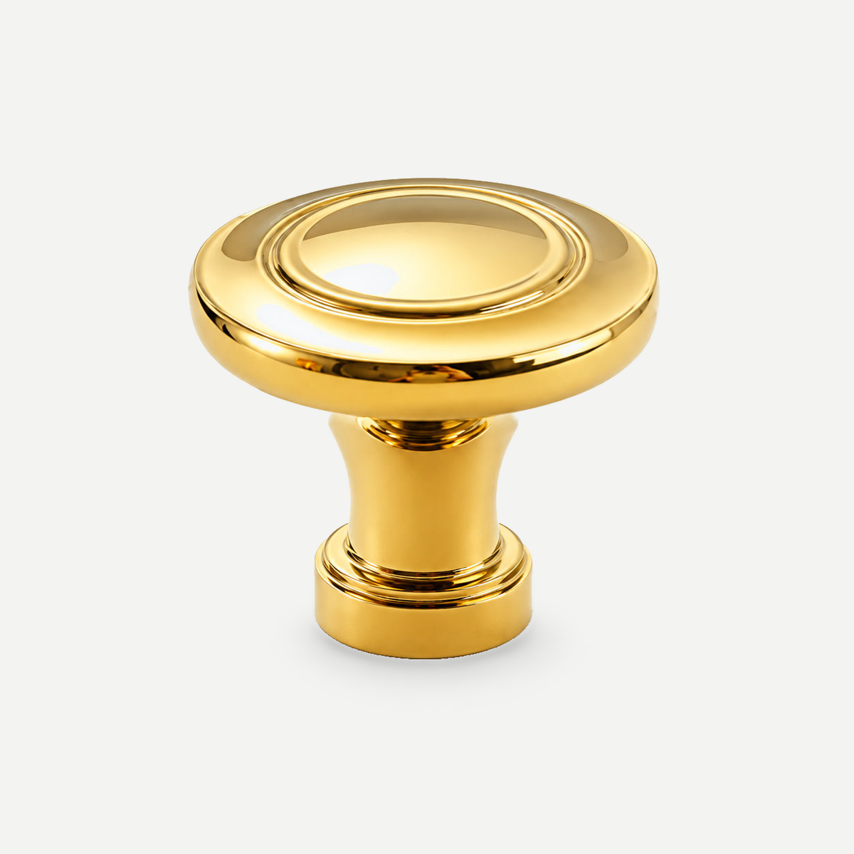 Gold brass round knob32mm - single knob
