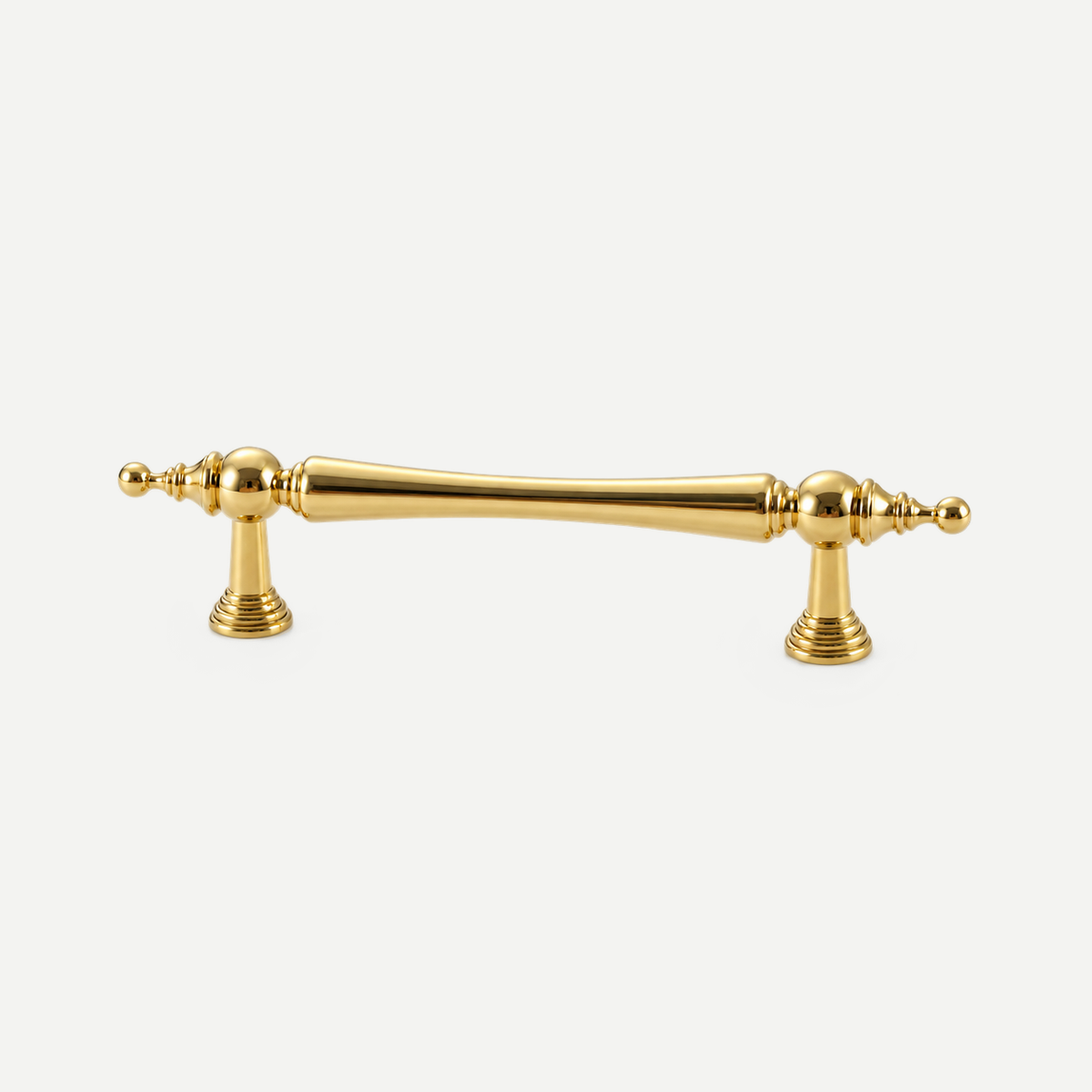 Gold brass ornate cabinet pull96mm - single pull