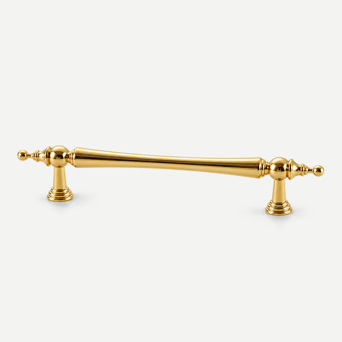 Gold brass ornate cabinet pull128mm - single pull