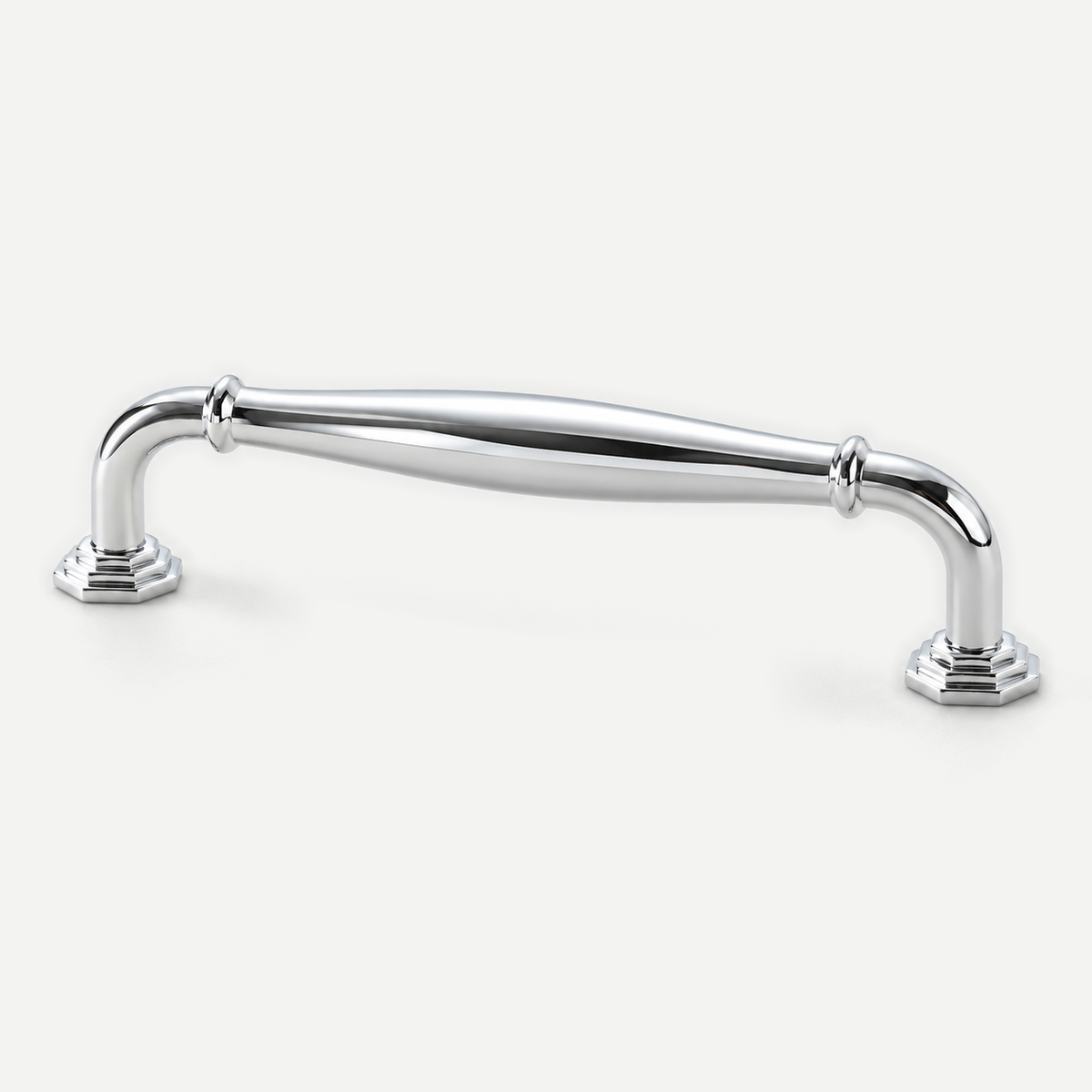 Bright Silver Brass Cabinet Handle 96-192mm — product image 3