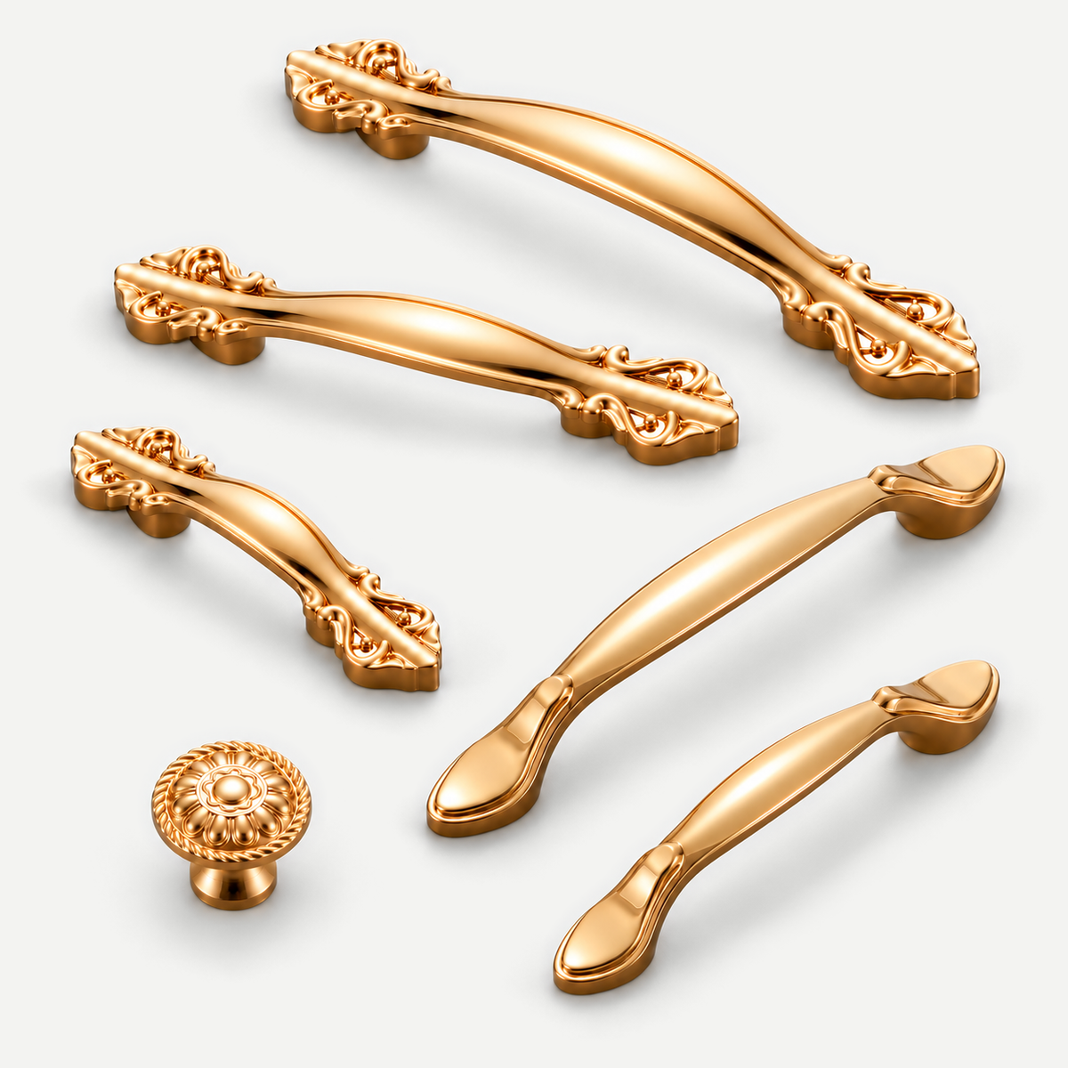 Brushed Brass Cabinet Handles & Knobs 33-128mm — product image 1