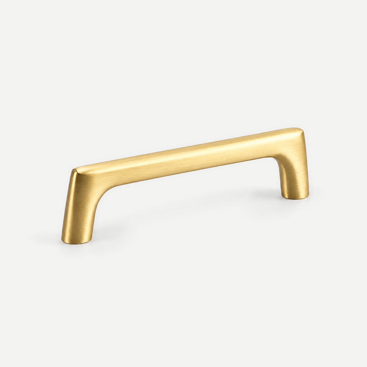 Brushed brass integral D pull - 96mm hole spacing