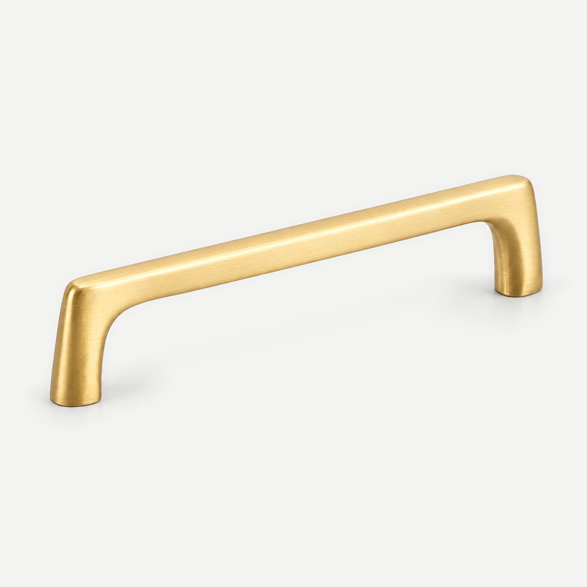 Brushed brass integral D pull - 128mm hole spacing