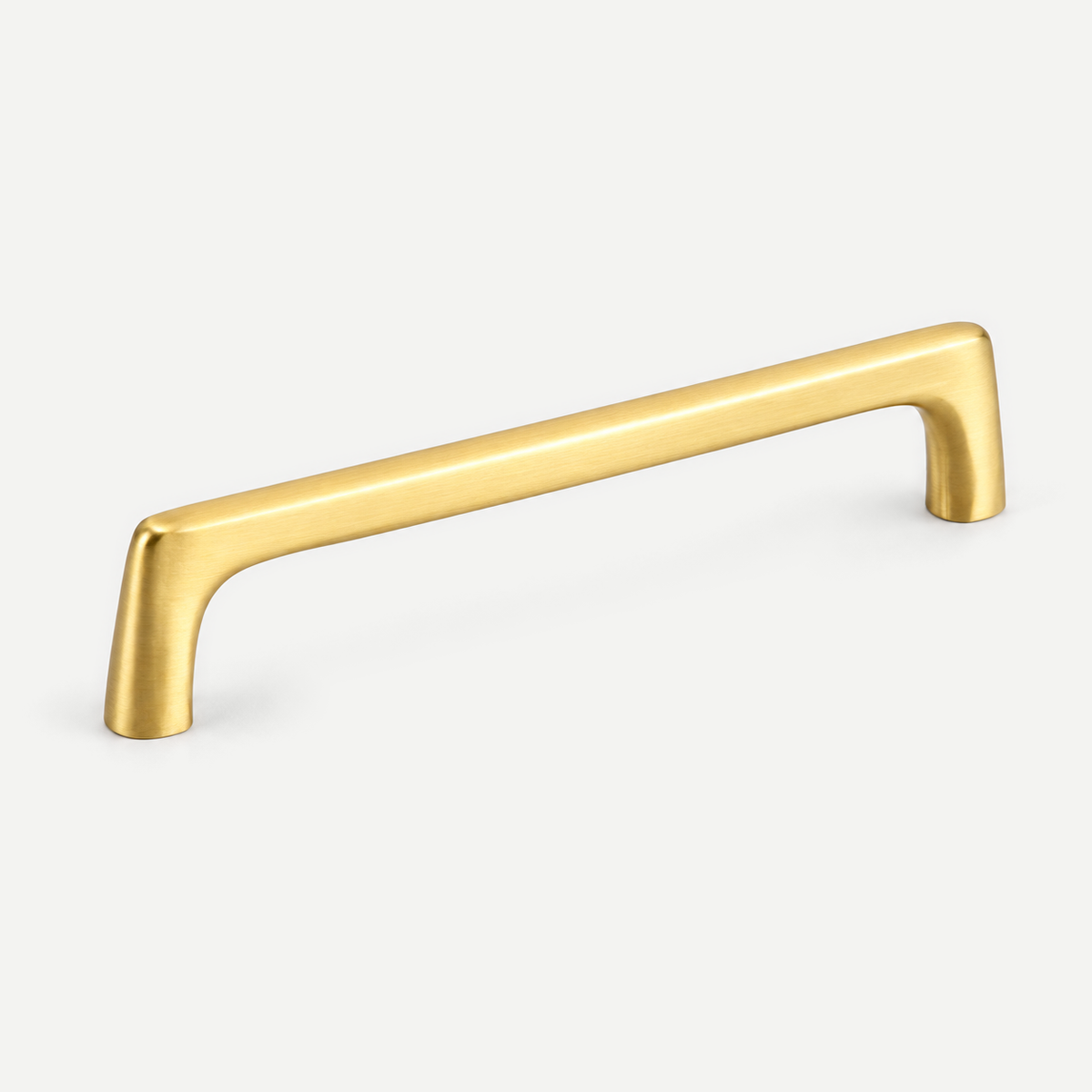 Brushed brass integral D pull - 160mm hole spacing