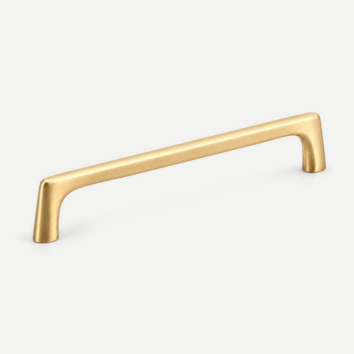 Brushed brass integral D pull - 192mm hole spacing