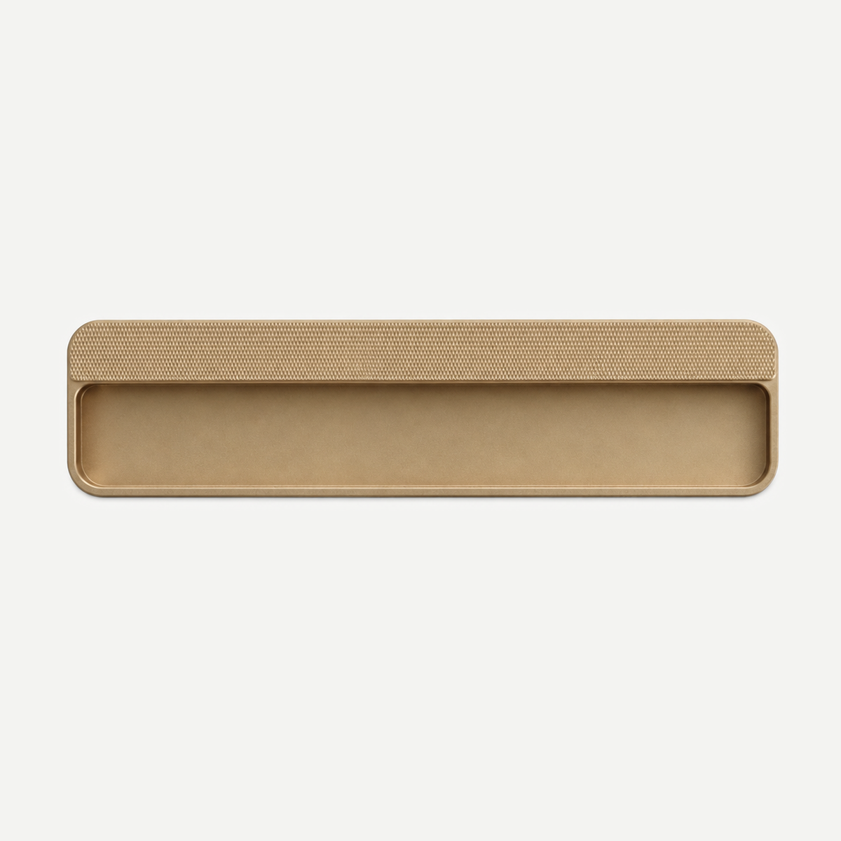 Aluminium alloy recessed pull - Bronze200mm single