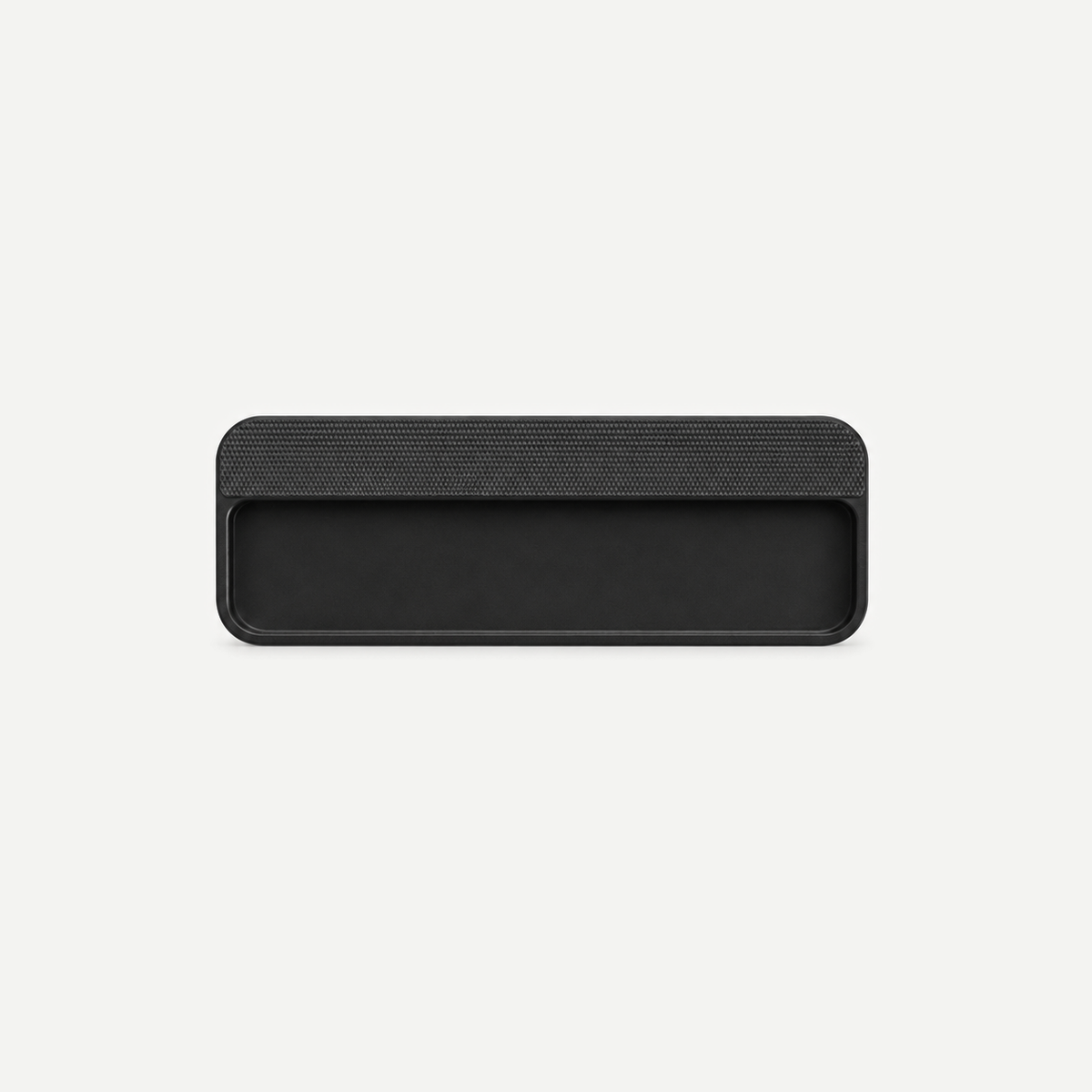 Aluminium alloy recessed pull - Matt Black140mm single