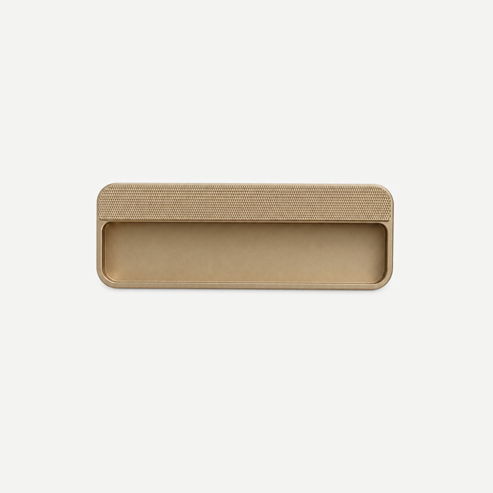 Aluminium alloy recessed pull - Bronze140mm single