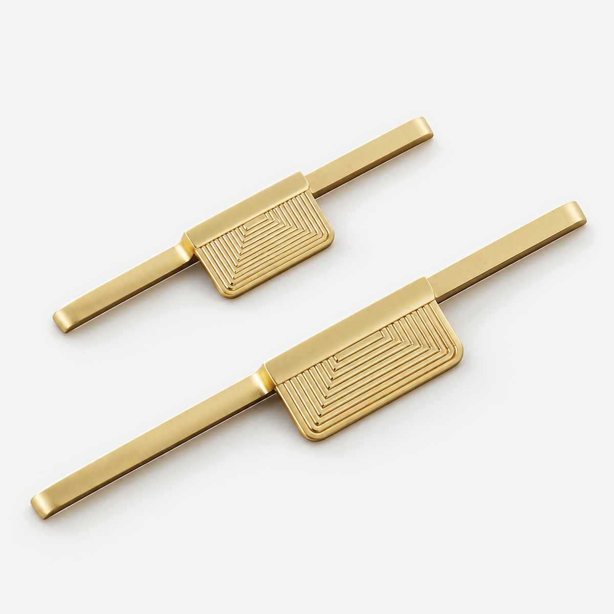 Gold Zinc Alloy Lip Pulls - actual199mm and309mm size combination