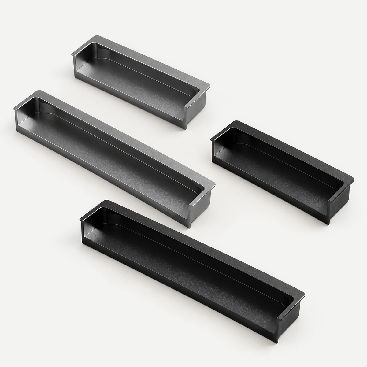 Alloy cabinet flush pull - multi-colour actual two-size hero