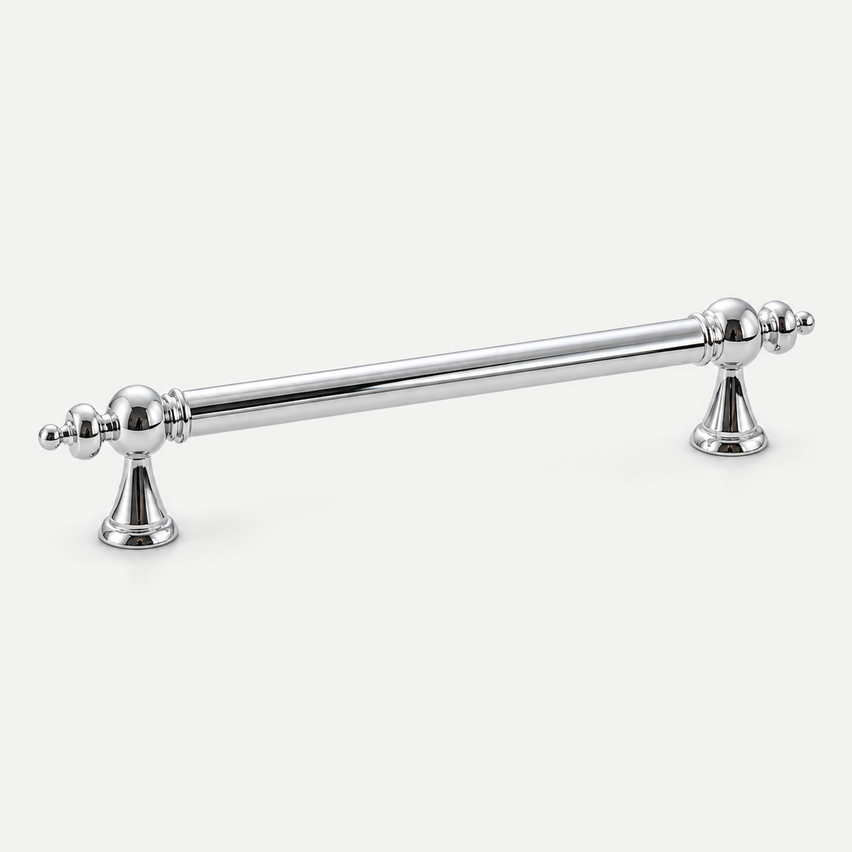 Ornate cabinet pull handle - Silver 160mm