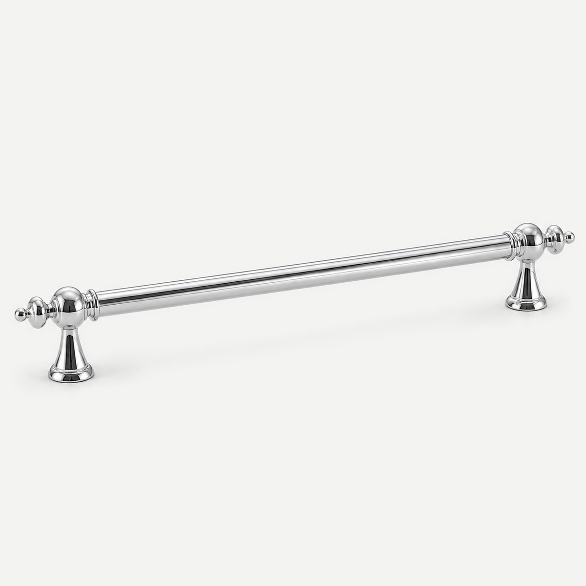 Ornate cabinet pull handle - Silver 224mm