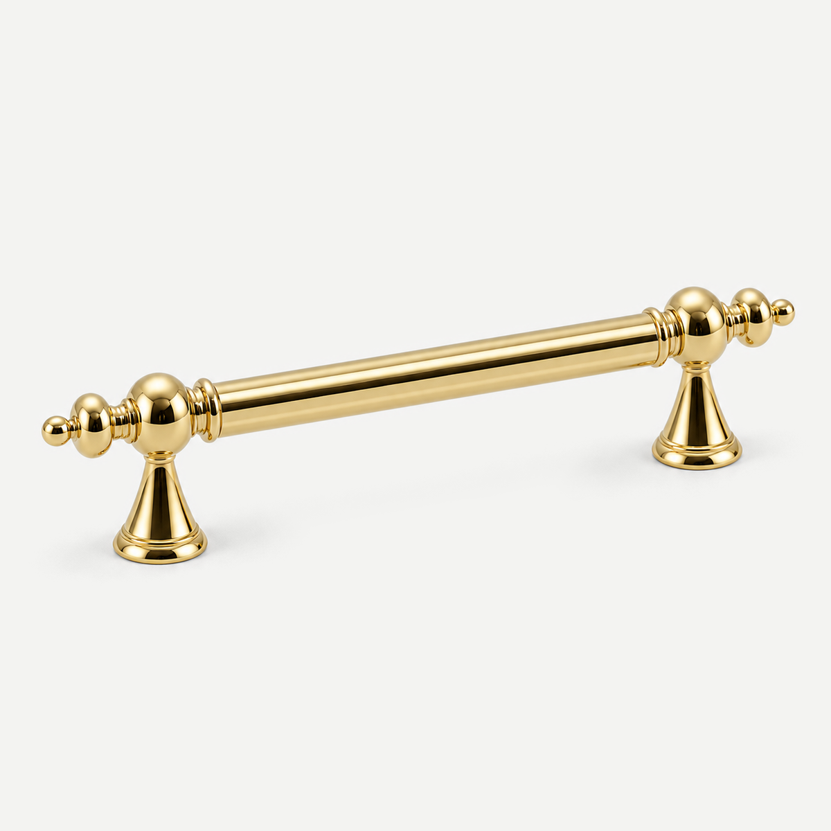 Ornate cabinet pull handle - Gold 96mm