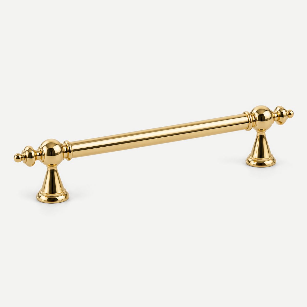 Ornate cabinet pull handle - Gold 128mm