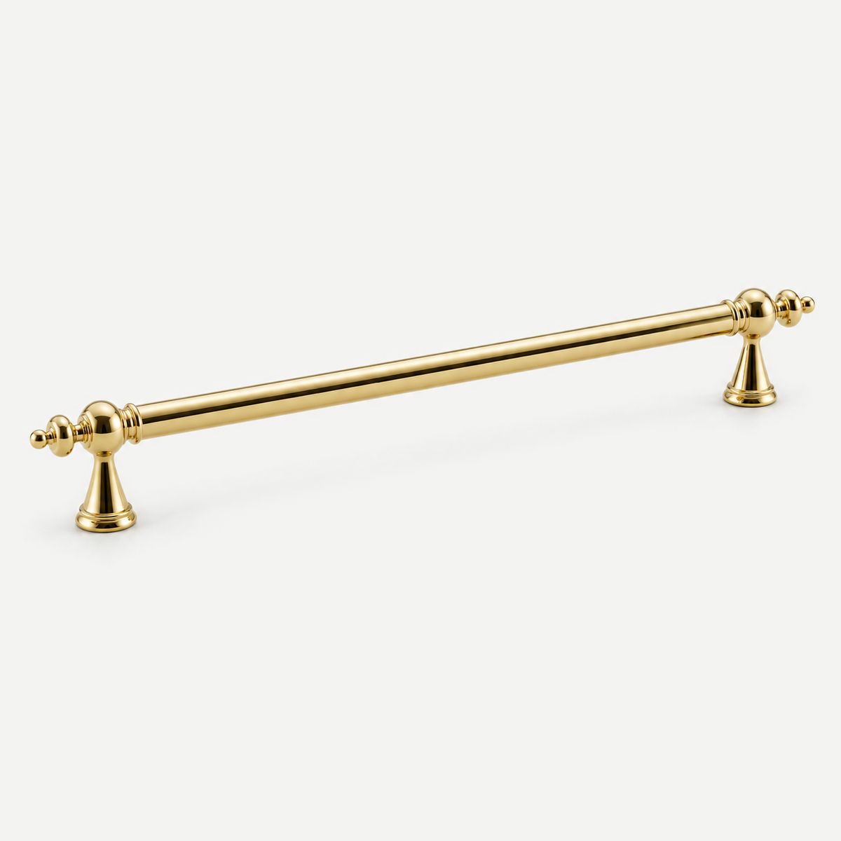 Ornate cabinet pull handle - Gold 224mm