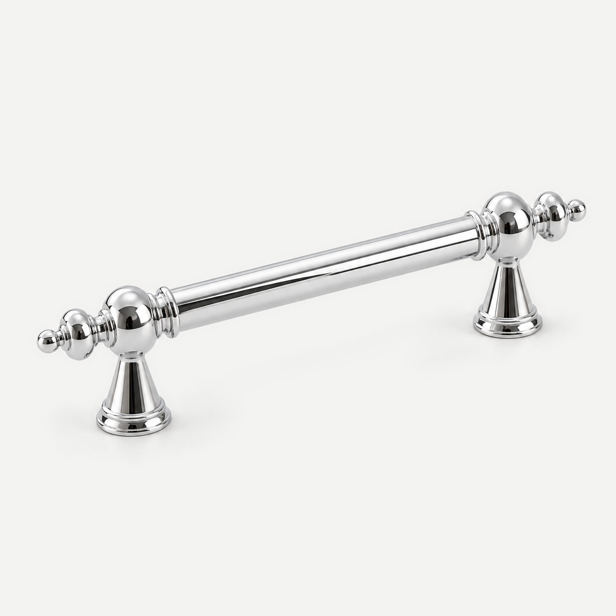 Ornate cabinet pull handle - Silver 96mm