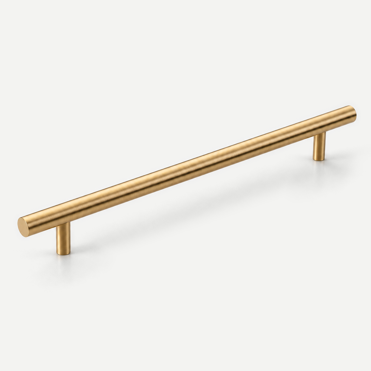 Solid copper cabinet pull handle side profile