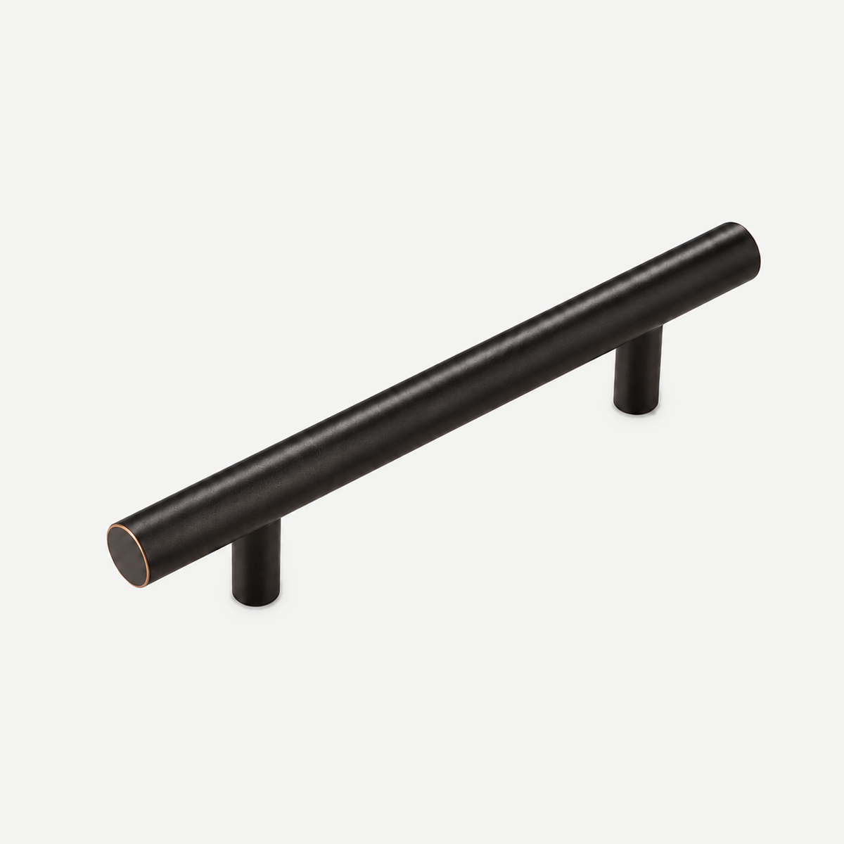Solid copper cabinet pull handle - Dark Copper 96mm