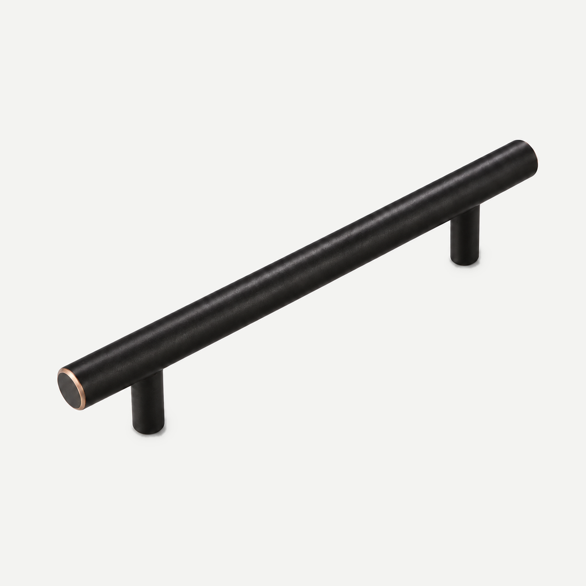 Solid copper cabinet pull handle - Dark Copper 128mm