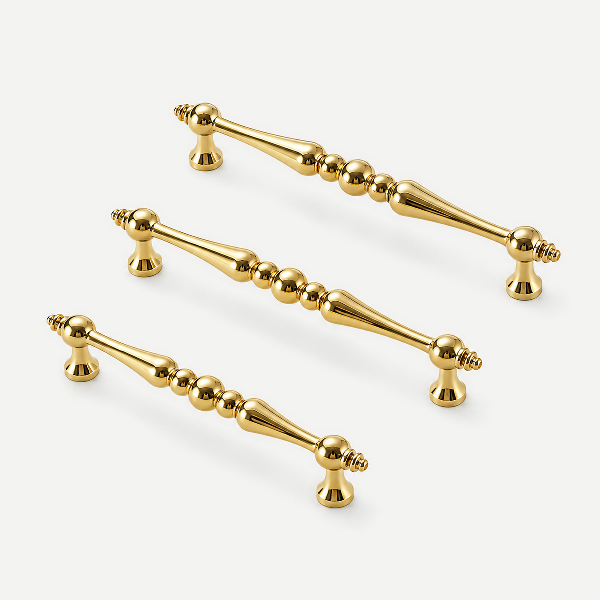 Gold cabinet handles - 96mm 128mm and 160mm hole spacing