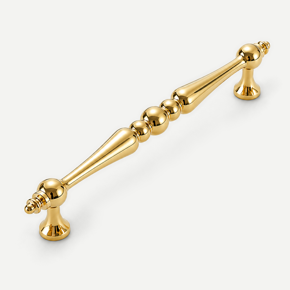 Gold cabinet handle - 128mm hole spacing