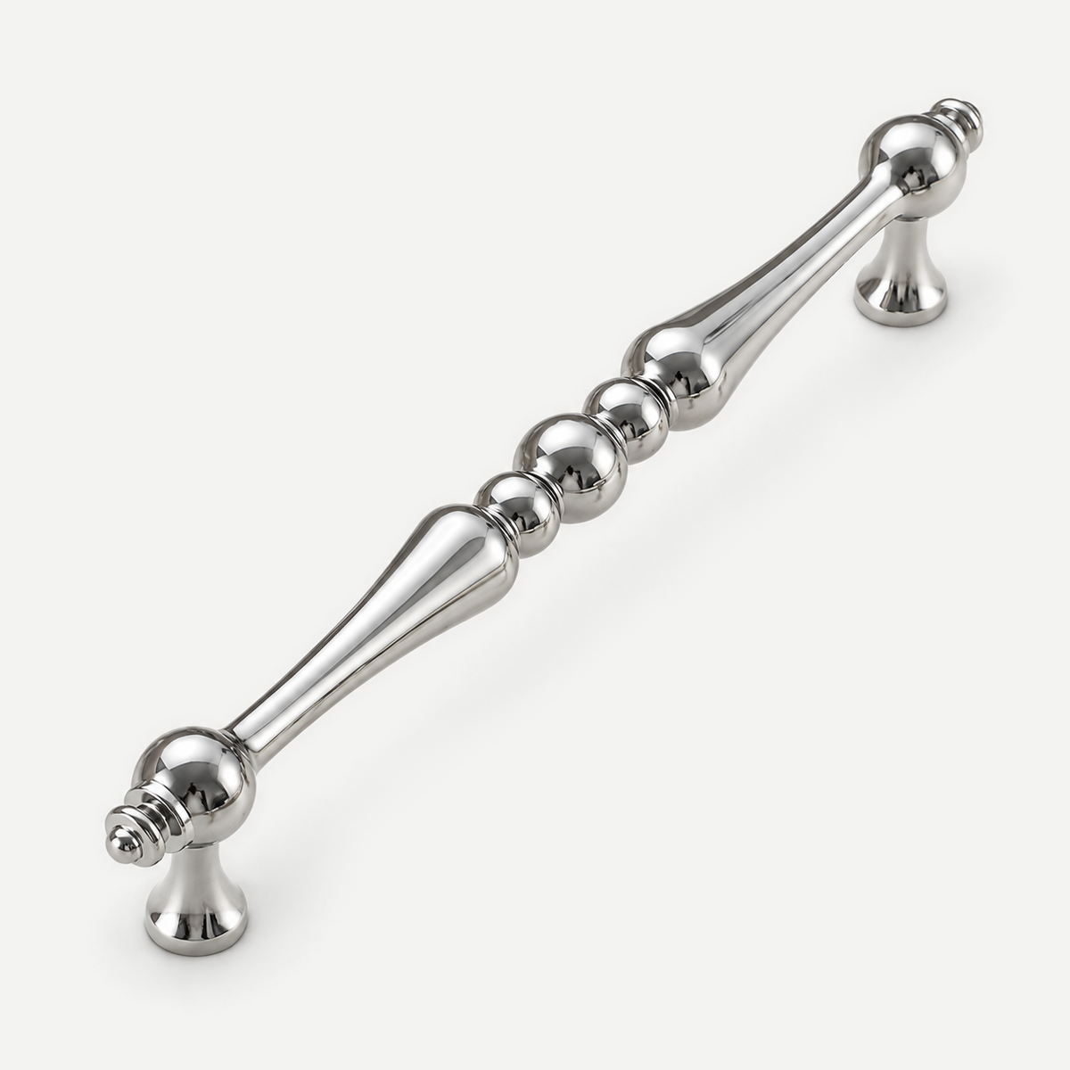Silver cabinet handle - 160mm hole spacing