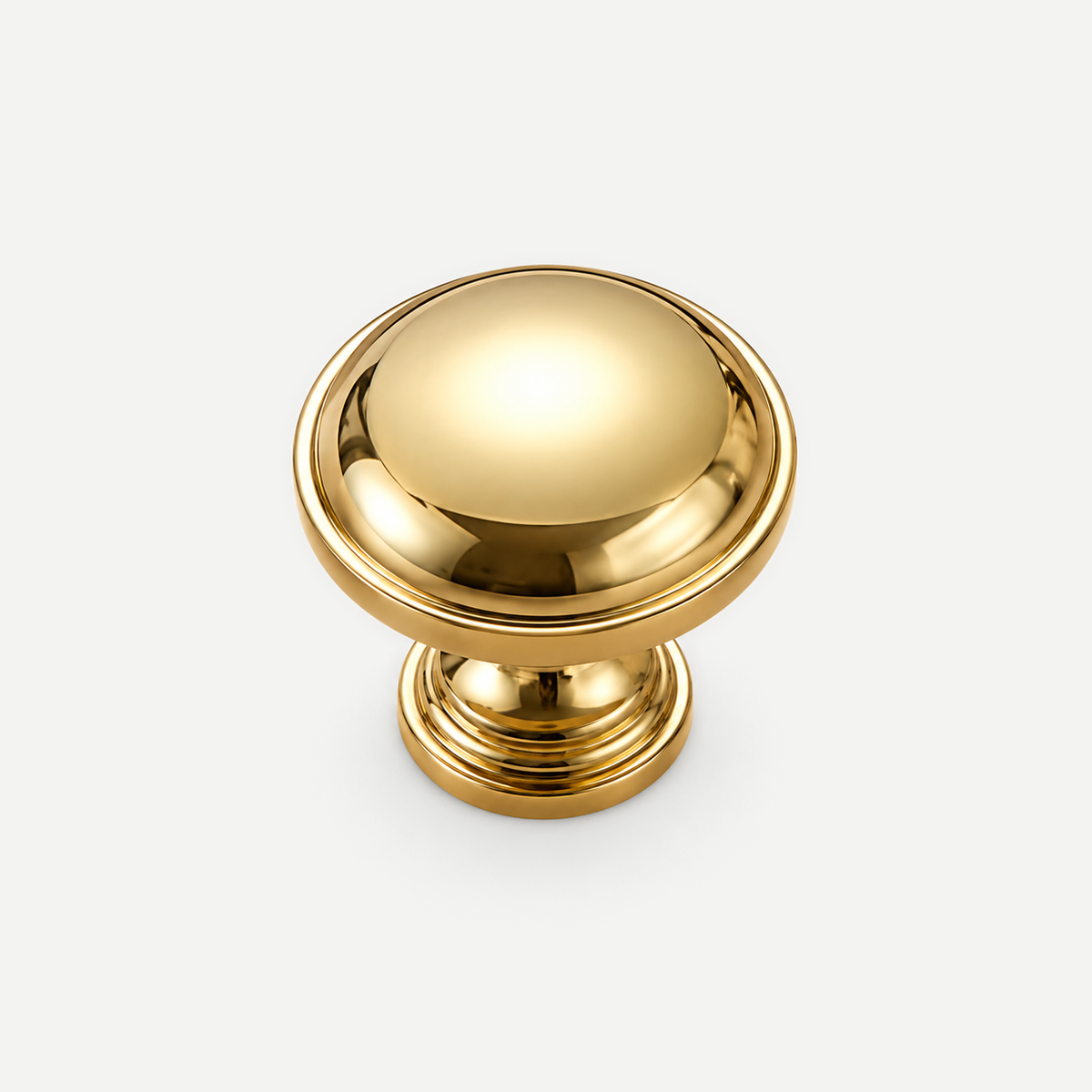 Gold round cabinet knob - 32mm diameter