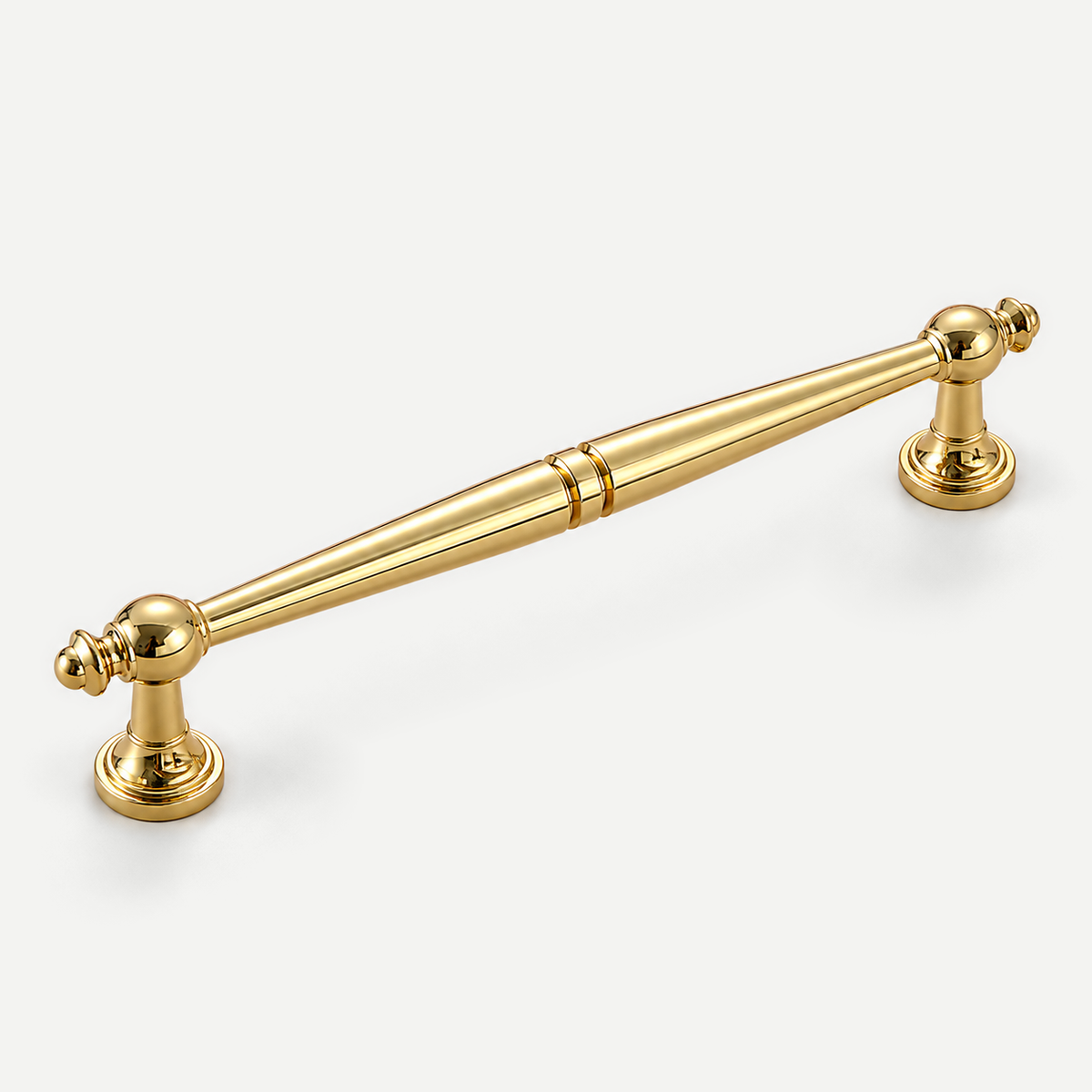 Gold spindle cabinet pull - 160mm hole spacing