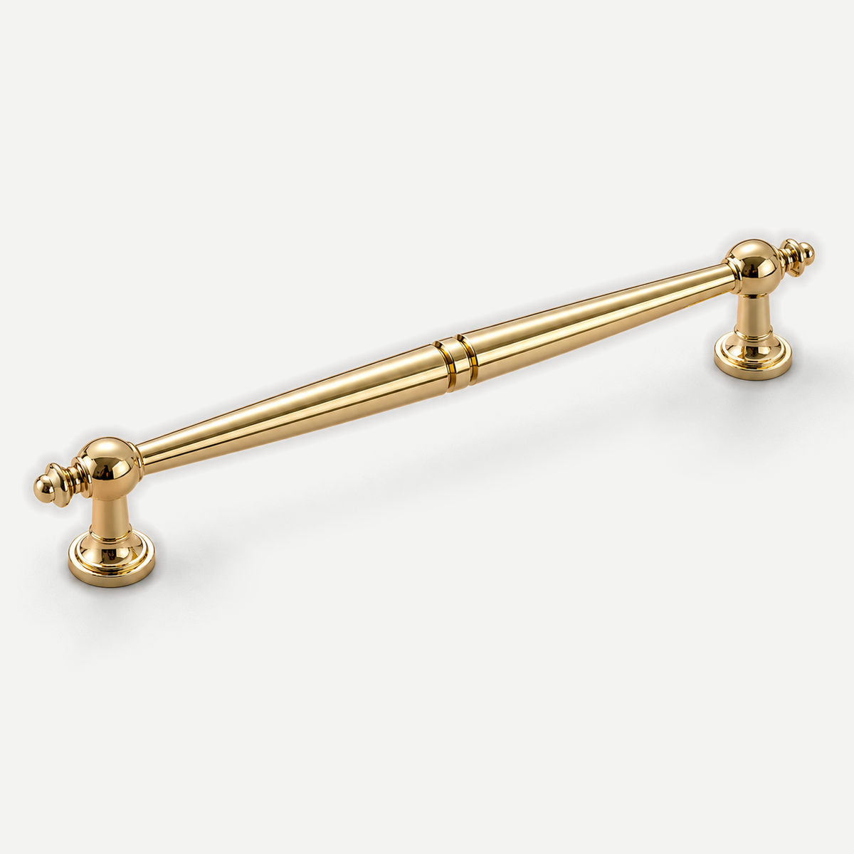 Gold spindle cabinet pull - 224mm hole spacing