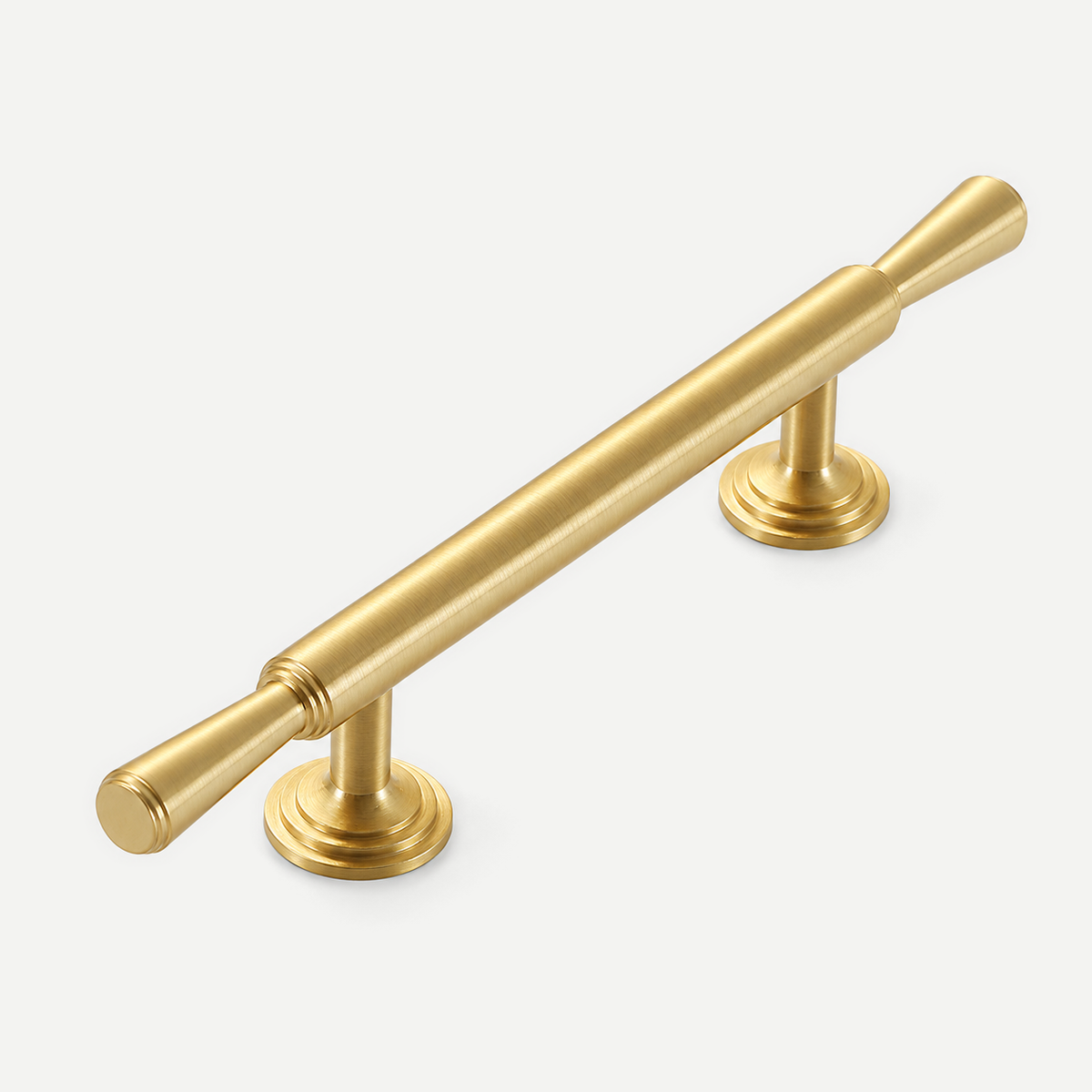 Copper cabinet pull handle - 184mm full length