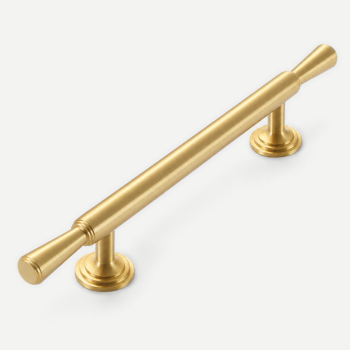 Copper cabinet pull handle - 219mm full length