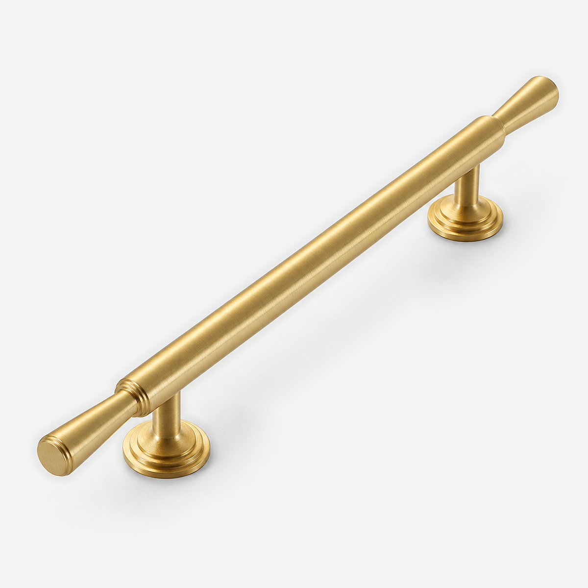 Copper cabinet pull handle - 251mm full length