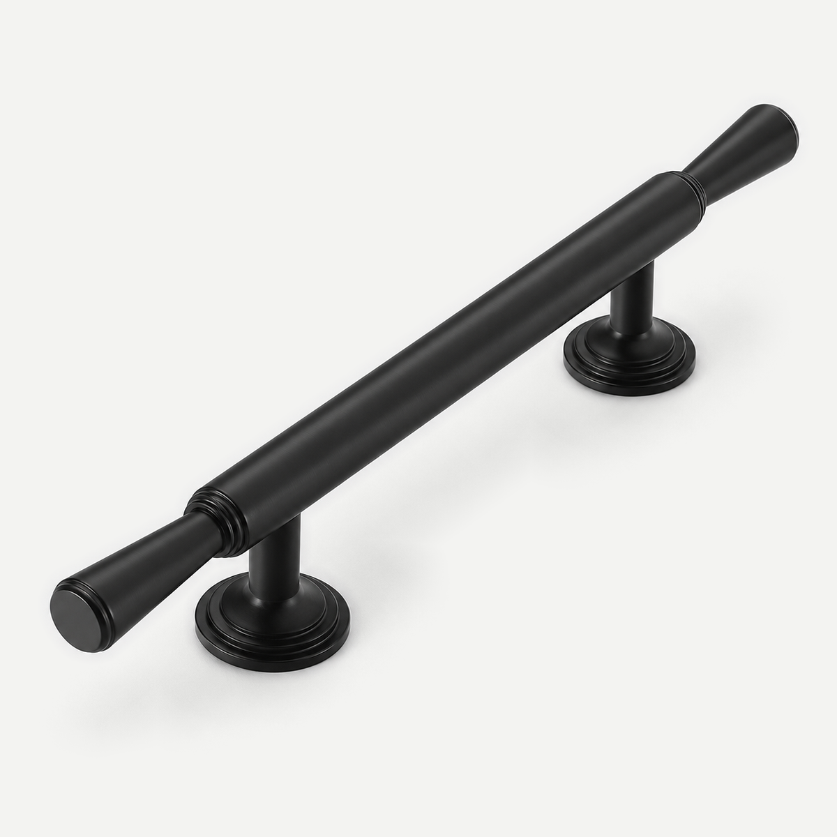 Black cabinet pull handle - 184mm full length