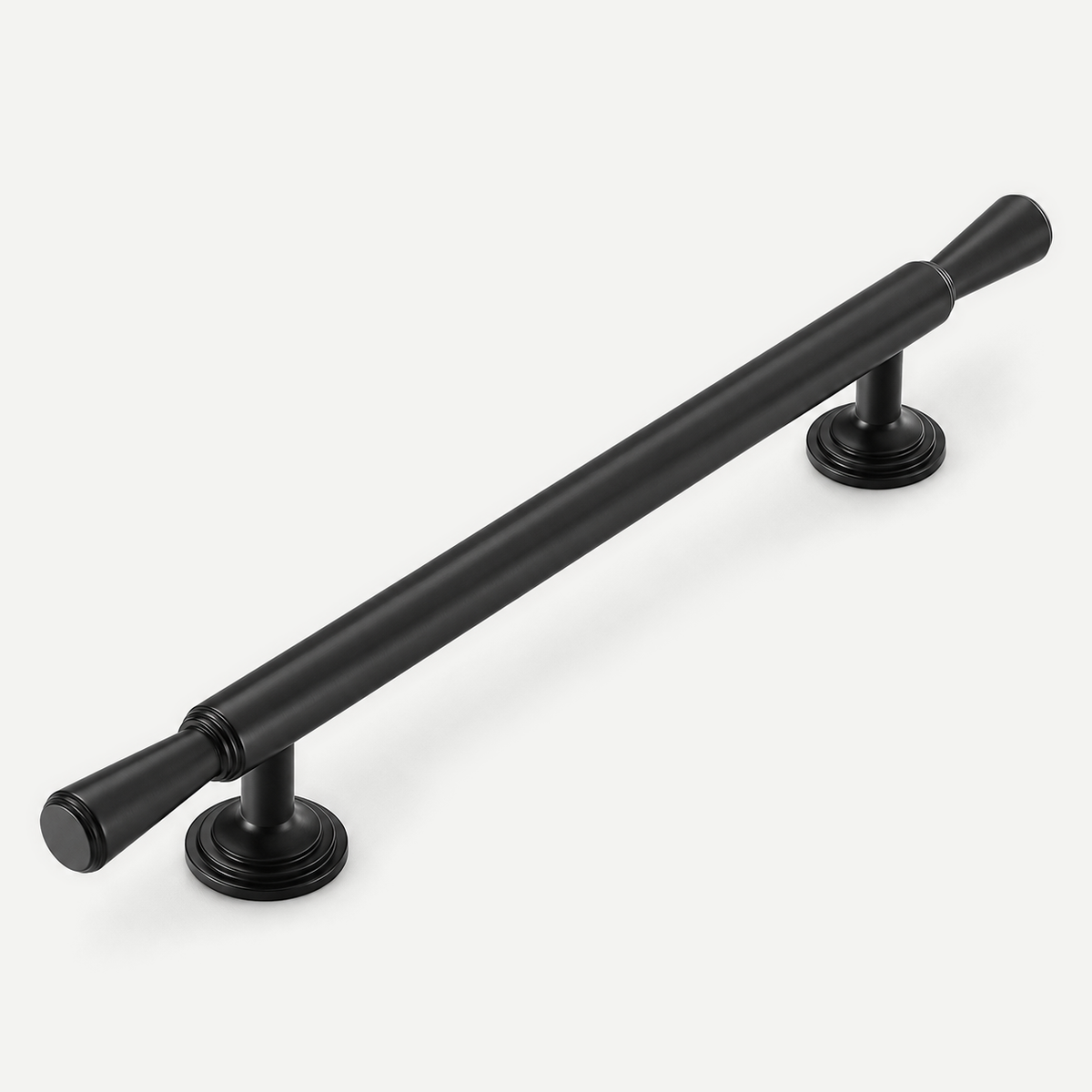 Black cabinet pull handle - 251mm full length