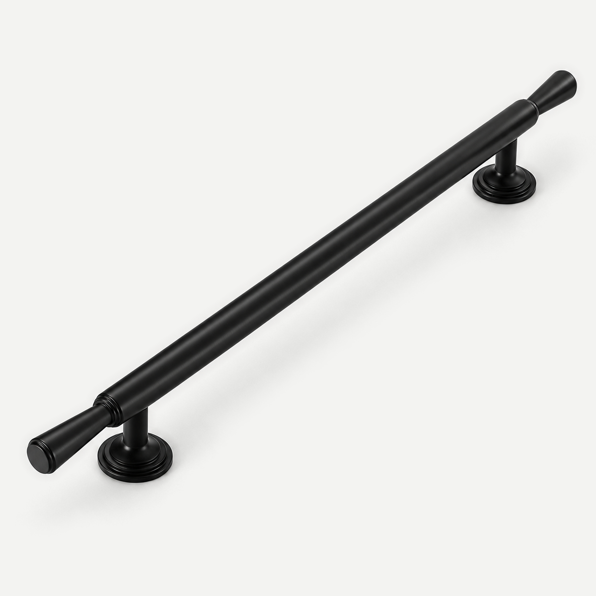 Black cabinet pull handle - 314mm full length