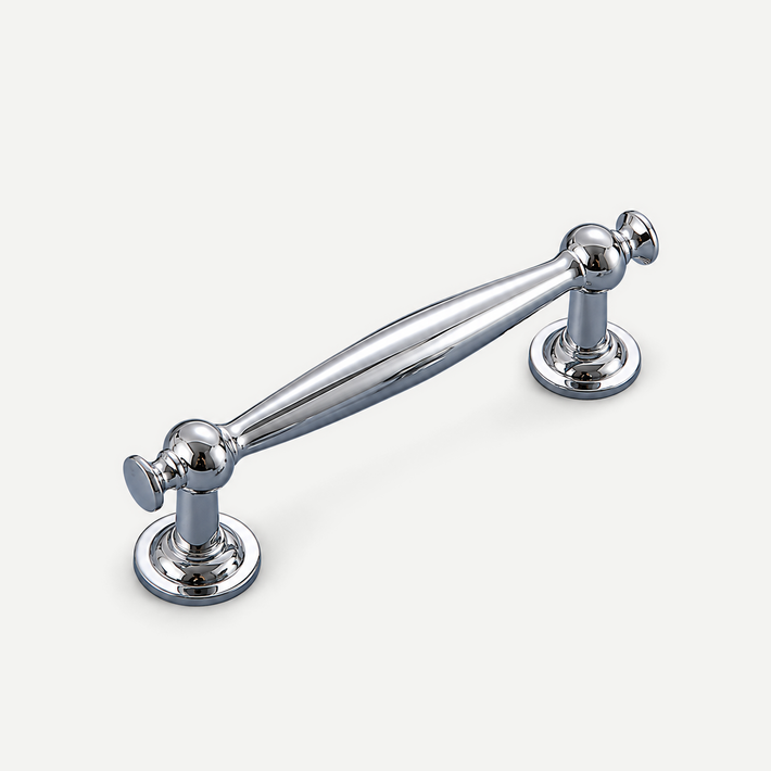 Silver cabinet handle 96mm hole spacing