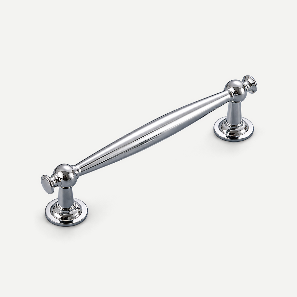 Silver cabinet handle 128mm hole spacing