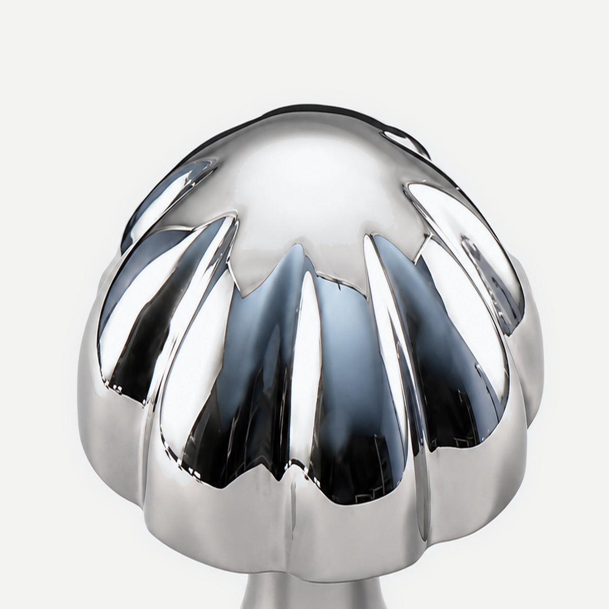Pumpkin knob - original polished chrome flute detail