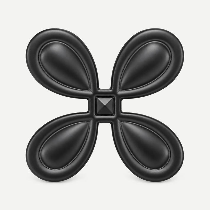 Black four-petal cabinet knob40mm - single product