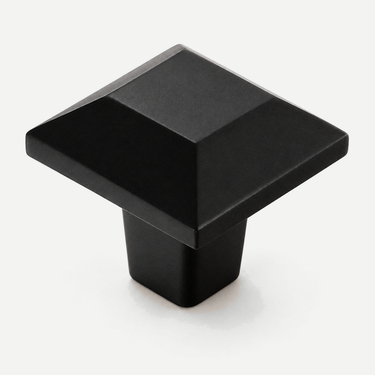 Square Black Cabinet Knob 30x30mm - Main View