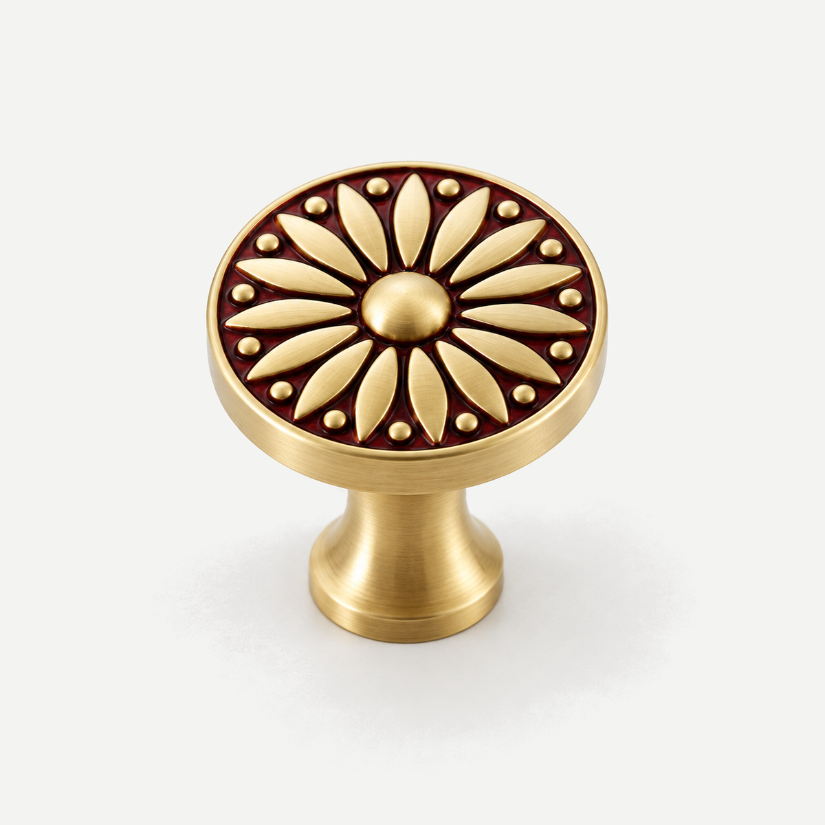 Sunburst cabinet knob - Rose Gold - single product view