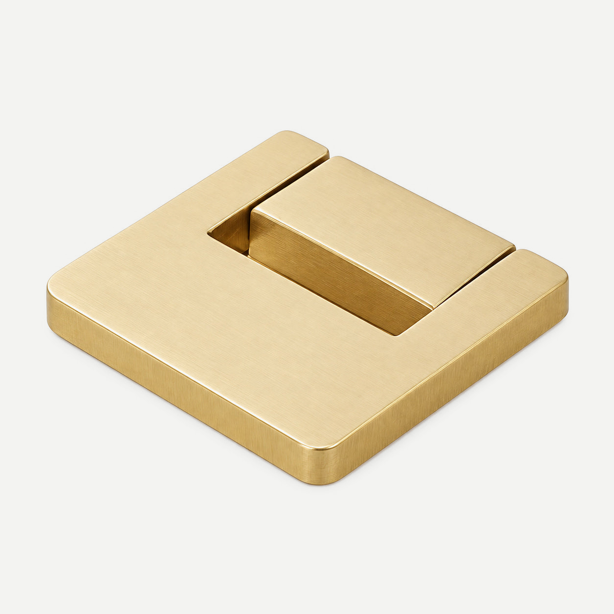 Gold square foldable cabinet knob35mm - original single item background corrected