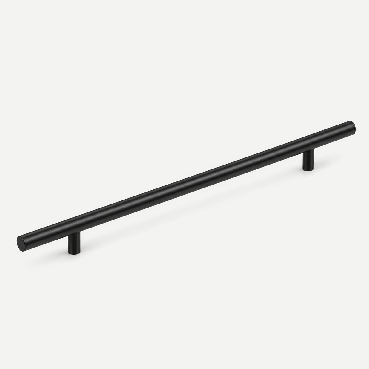 Matt Black stainless steel cabinet pull - 500mm overall, 320mm hole centres