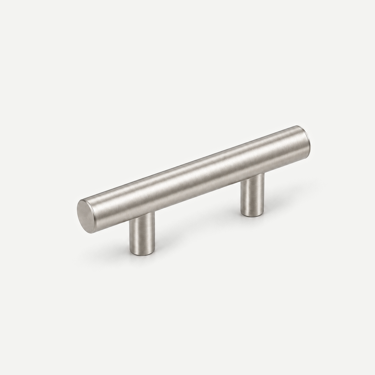 Satin Nickel stainless steel cabinet pull - 127mm overall, 76mm hole centres